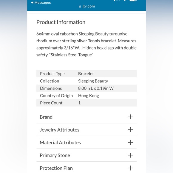 Sleeping Beauty Turquoise Rhodium Over Sterling Silver Tennis Bracelet - 8in - Picture 2 of 15